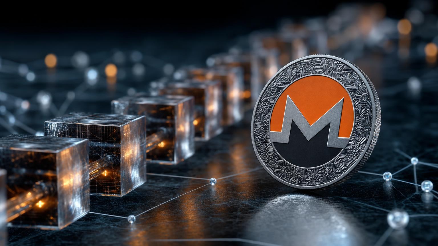 A Monero transaction progressing through blockchain confirmations while an exchange order waits for the required XMR deposit threshold
